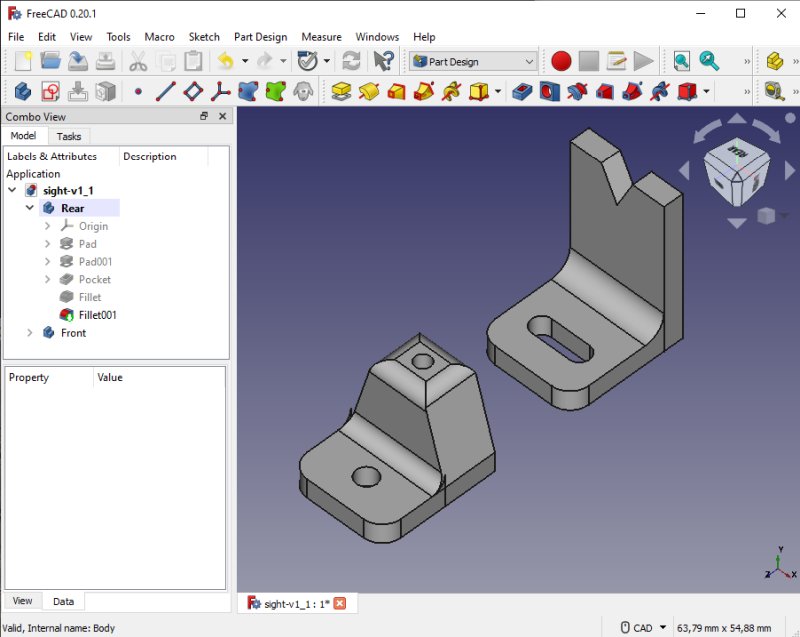 HEQ5/EQ6 3D-printed Sight for mount