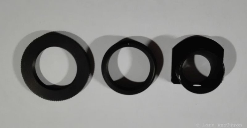 Polar telescope finder adapter