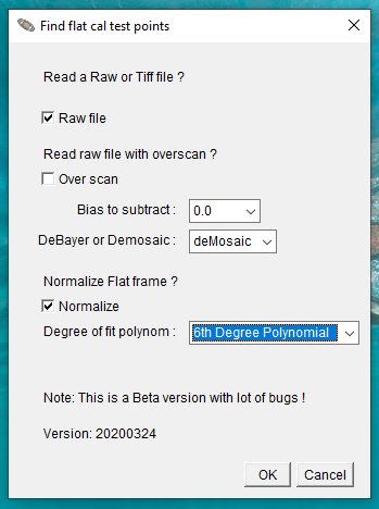 AstroImageJ macro 'Find flat cal points'