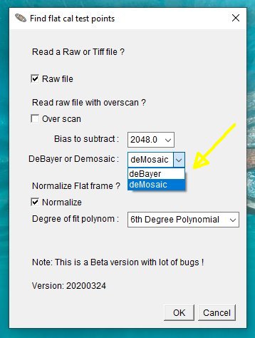 AstroImageJ macro 'Find flat cal points'