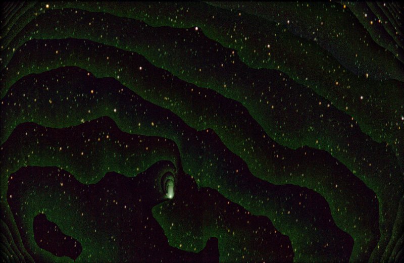 Comet Panstarss C2011 L4, test object for Gimp