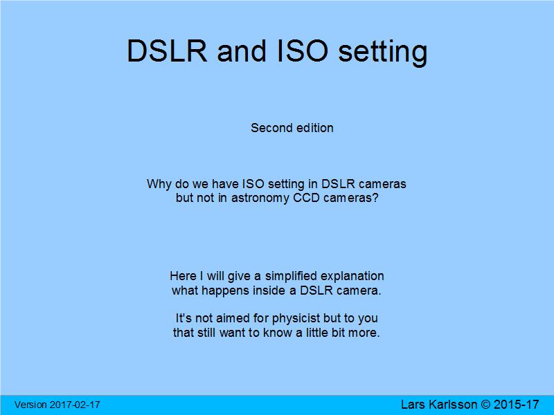 ISO DSLR