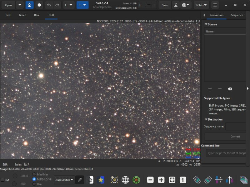 Tutorial: Siril deconvolution