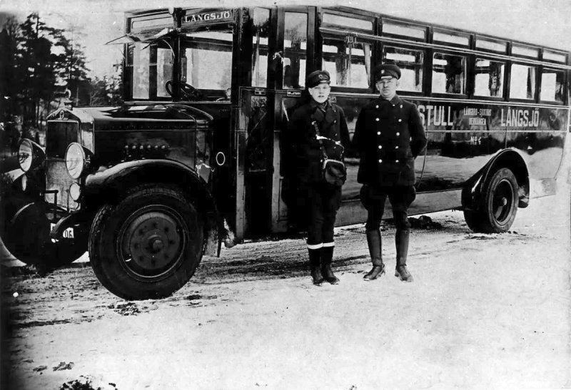 Långsjö, buss, 1920-talet