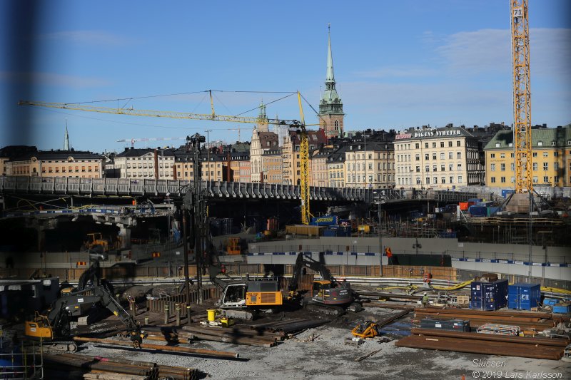Stockholm Nya Slussen mars 2019