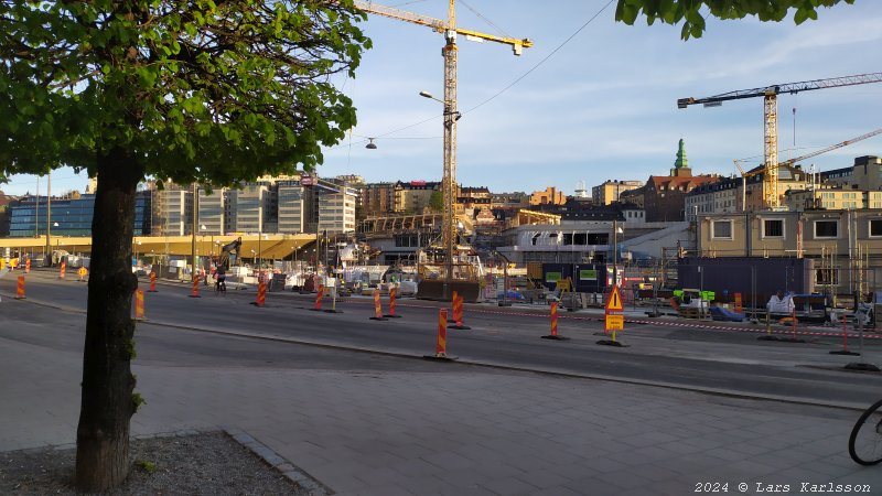 Stockholm Nya Slussen, snart invigs en deletapp, maj 2024