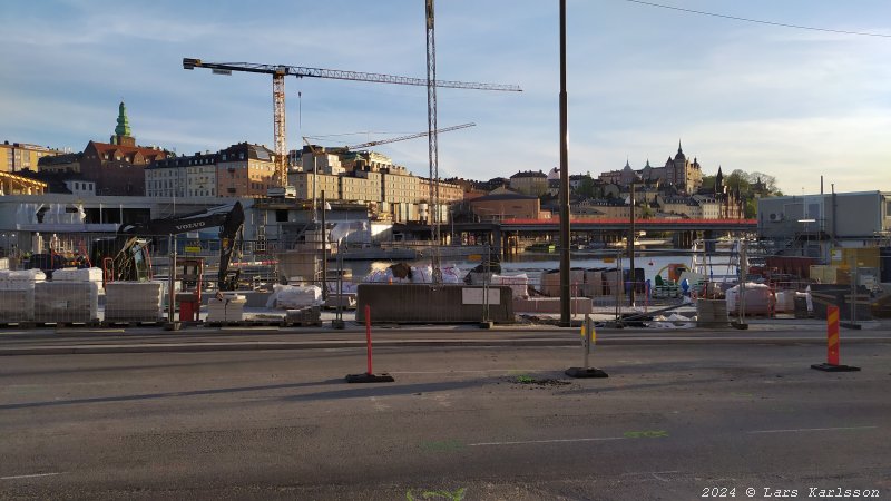 Stockholm Nya Slussen, snart invigs en deletapp, maj 2024