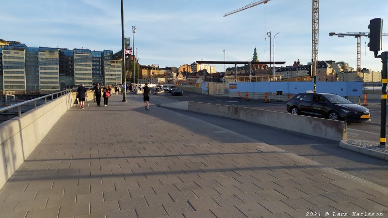 Stockholm Nya Slussen, snart invigs en deletapp, maj 2024