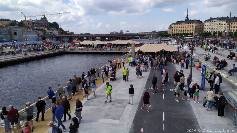 Stockholm Nya Slussen, Vattentorget invigs, Nationaldagen 6:e juni 2024