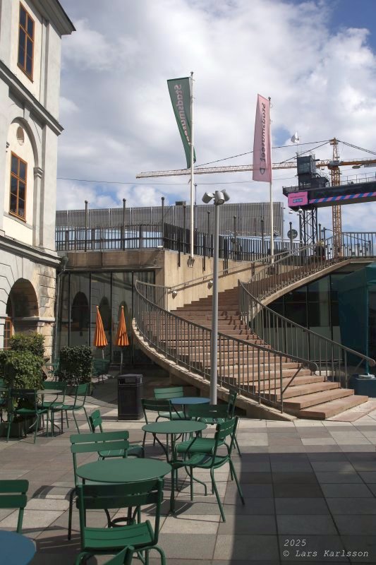 Stockholm Nya Slussen, Slussen från Katarinahissen, maj 2025