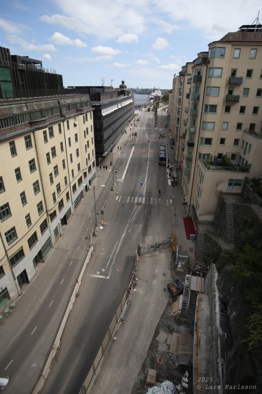 Stockholm Nya Slussen, Slussen från Katarinahissen, maj 2025