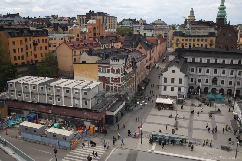 Stockholm Nya Slussen, Slussen från Katarinahissen, maj 2025