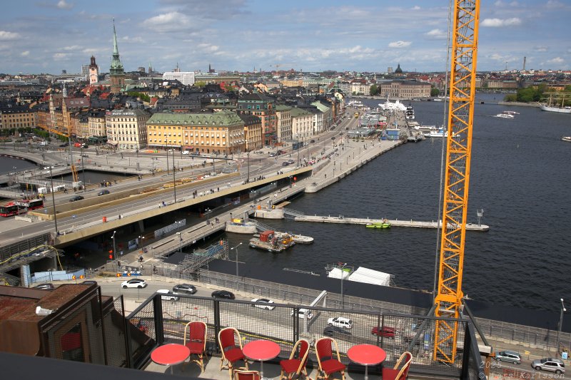 Stockholm Nya Slussen, Slussen från Katarinahissen, maj 2025