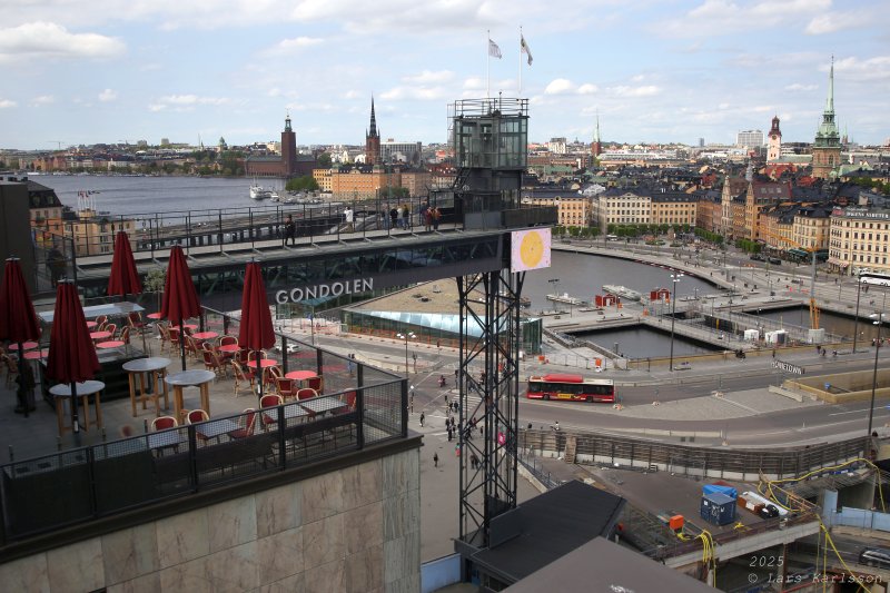 Stockholm Nya Slussen, Slussen från Katarinahissen, maj 2025