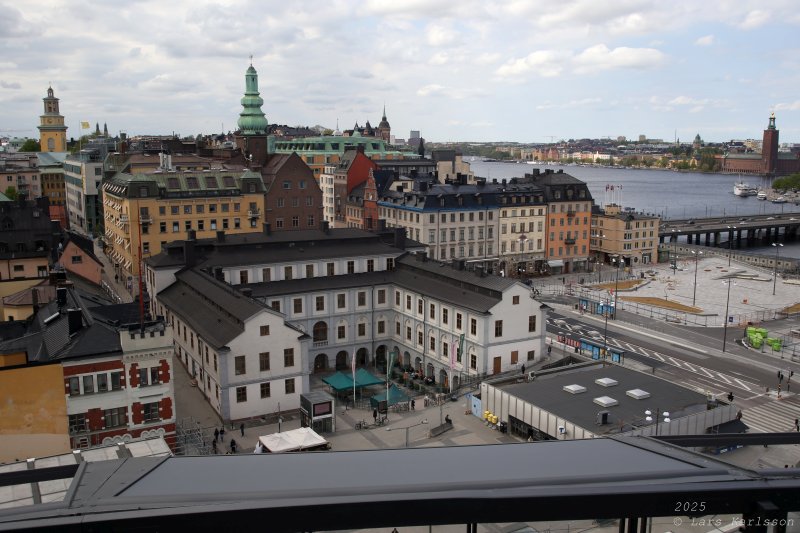 Stockholm Nya Slussen, Slussen från Katarinahissen, maj 2025
