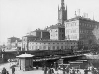 Stockholm city, old and new photographs