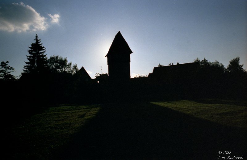 By car from Stockholm in Sweden to Germany and Austria, 1988