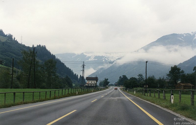 By car from Stockholm in Sweden to Germany and Austria, 1988