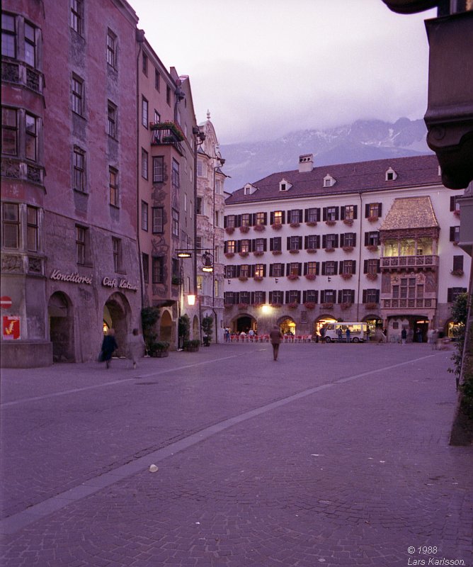 By car from Stockholm in Sweden to Germany and Austria, 1988