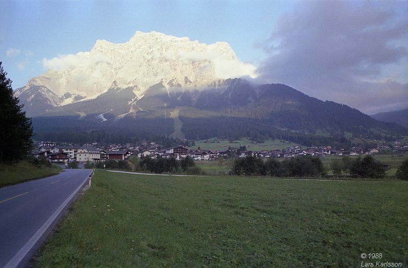 By car from Stockholm in Sweden to Germany and Austria, 1988