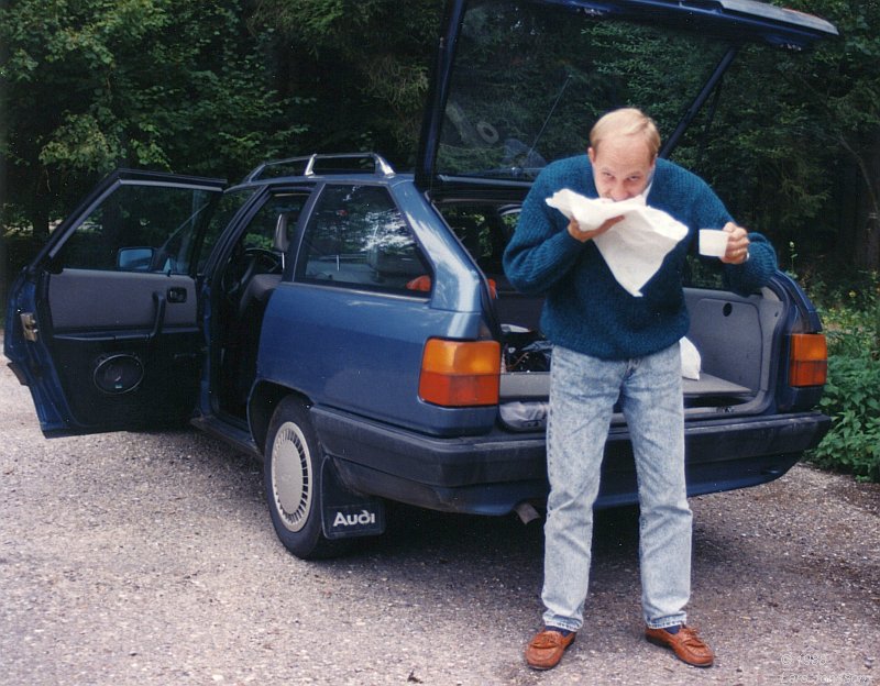 By car from Stockholm in Sweden to Germany and Austria, 1988