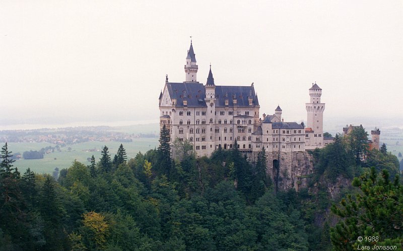 By car from Stockholm in Sweden to Germany and Austria, 1988