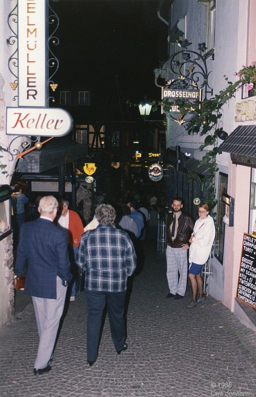 By car from Stockholm in Sweden to Germany and Austria, 1988