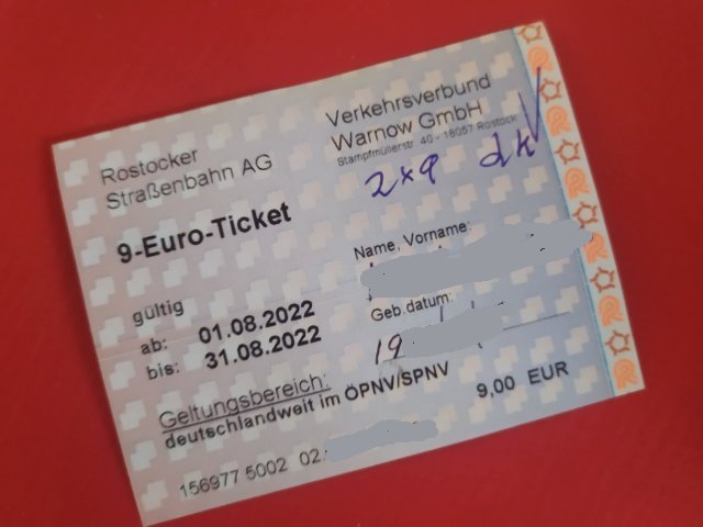 9 Euro ticket, 2022