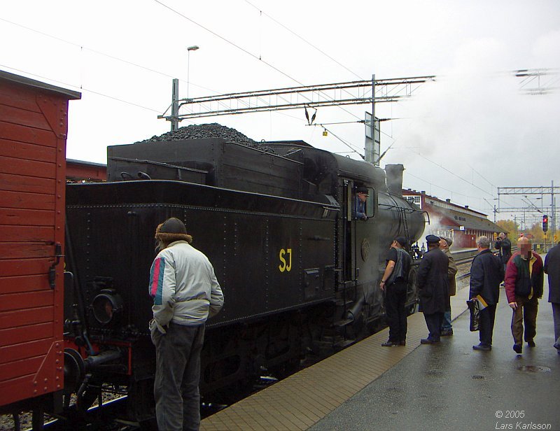 From Stockholm to Katrineholm by a steam train, 2005