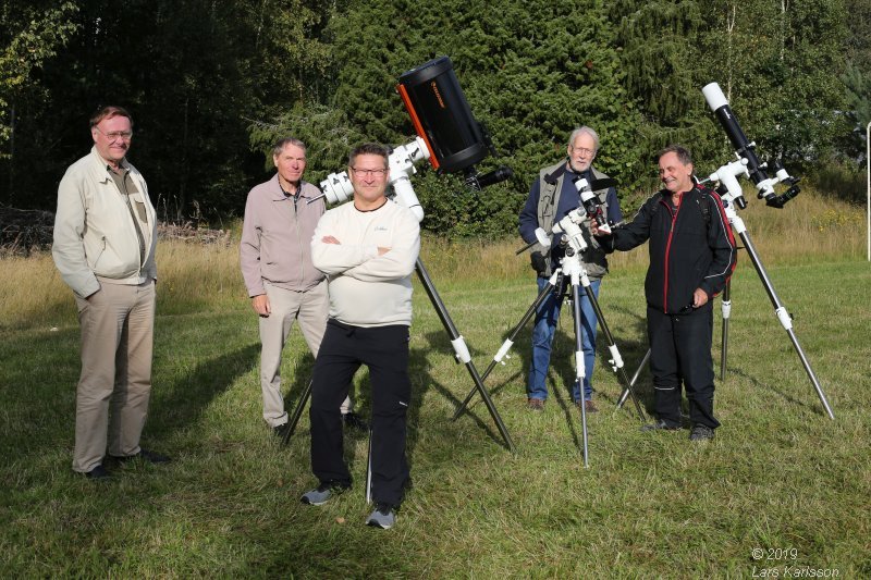 MAK, Mariestad Star Party and other places in middle of Sweden, 2019