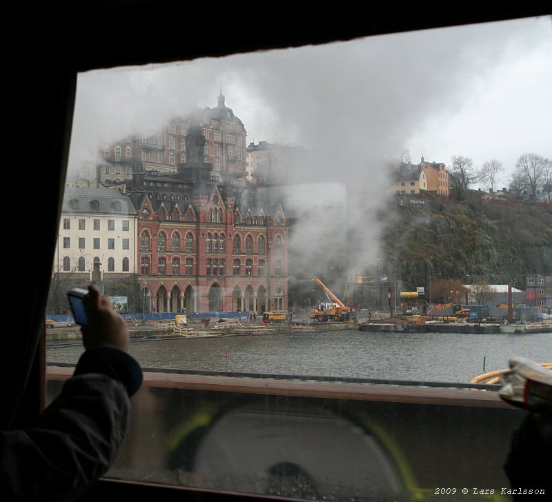 From Stockholm City to Nynäshamn by steam train, Sweden 2009