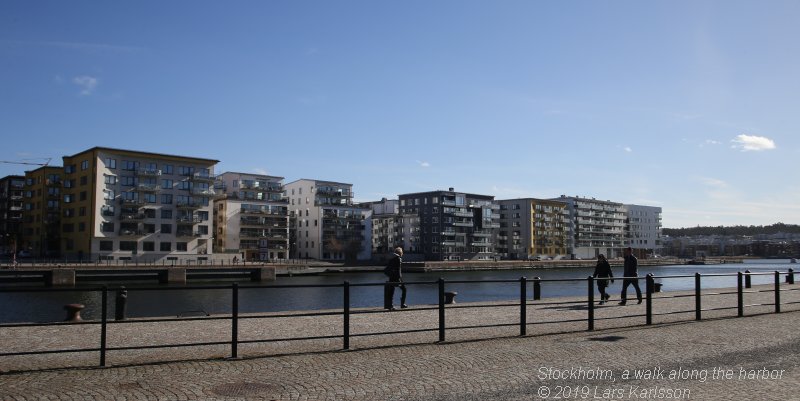 Walks along Stockholm City's harbors: Hammarby Sjöstad's and Soutern Stockholm city's harbors, 2019