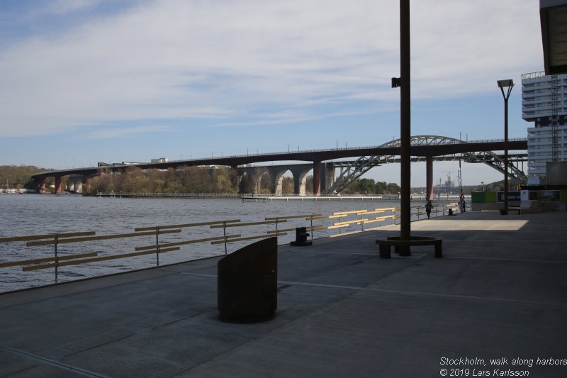 Walks along Stockholm City's harbors: From Årstadal to Eriksdal, 2019