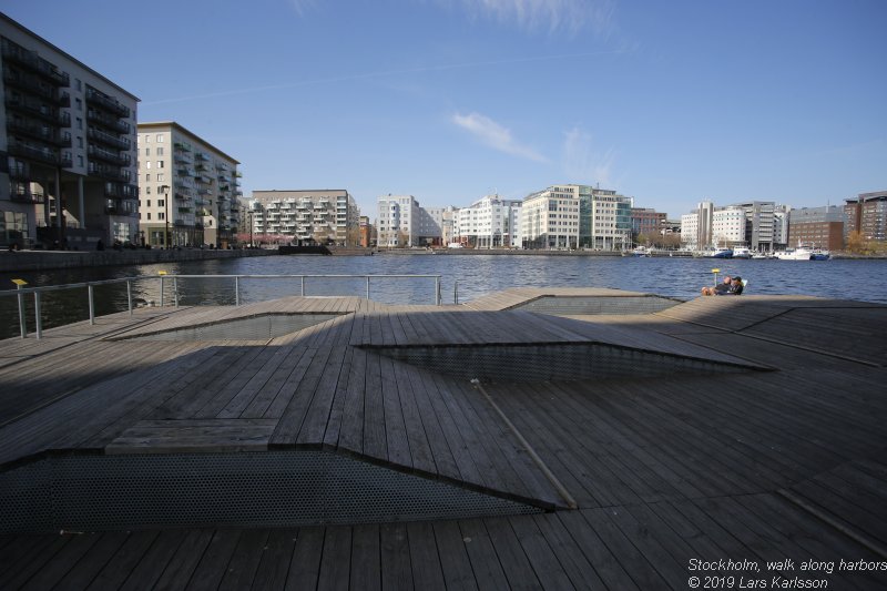 Walks along Stockholm City's harbors: From Årstadal to Eriksdal, 2019