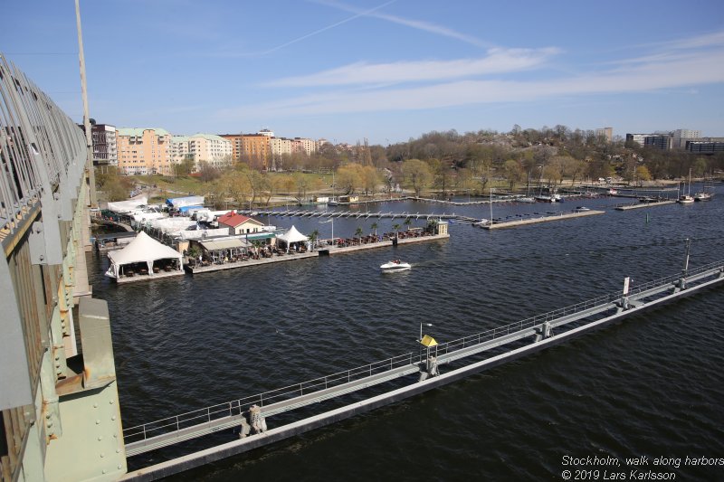 Walks along Stockholm City's harbors: From Årstadal to Eriksdal, 2019