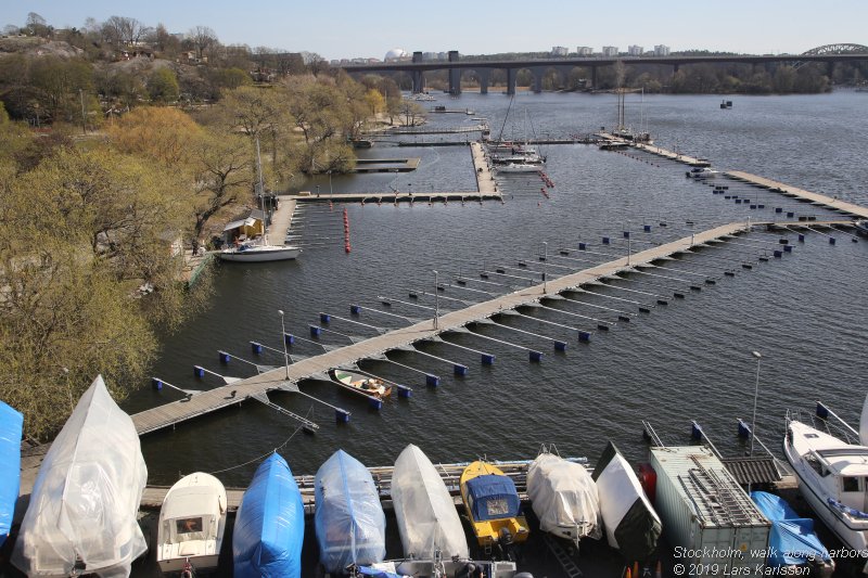 Walks along Stockholm City's harbors: From Årstadal to Eriksdal, 2019