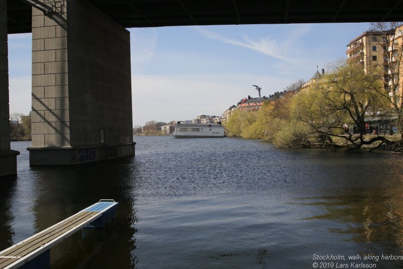 Walks along Stockholm City's harbors: From Årstadal to Eriksdal, 2019