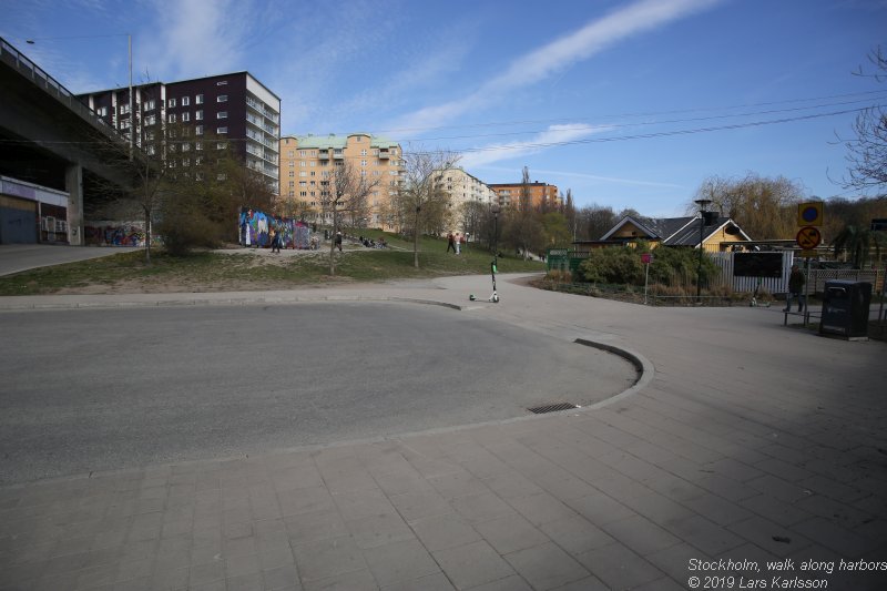 Walks along Stockholm City's harbors: From Årstadal to Eriksdal, 2019