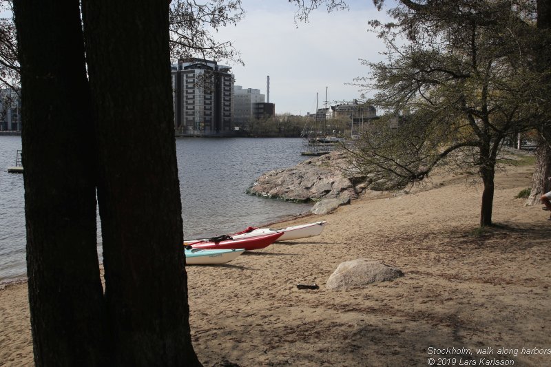 Walks along Stockholm City's harbors: From Årstadal to Eriksdal, 2019