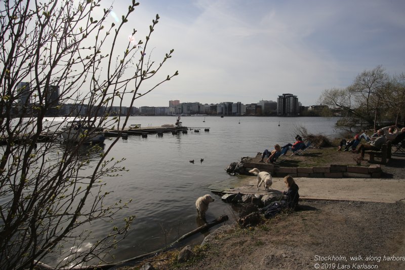 Walks along Stockholm City's harbors: From Årstadal to Eriksdal, 2019