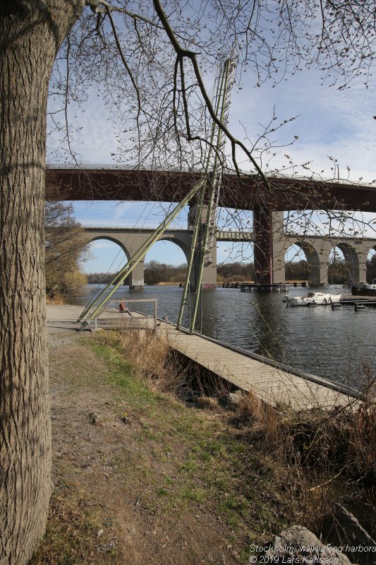 Walks along Stockholm City's harbors: From Årstadal to Eriksdal, 2019