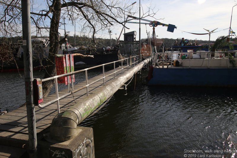 Walks along Stockholm City's harbors: From Årstadal to Eriksdal, 2019