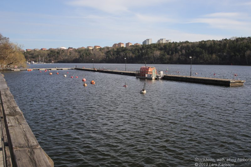 Walks along Stockholm City's harbors: From Årstadal to Eriksdal, 2019