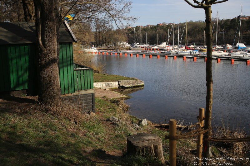 Walks along Stockholm City's harbors: From Årstadal to Eriksdal, 2019