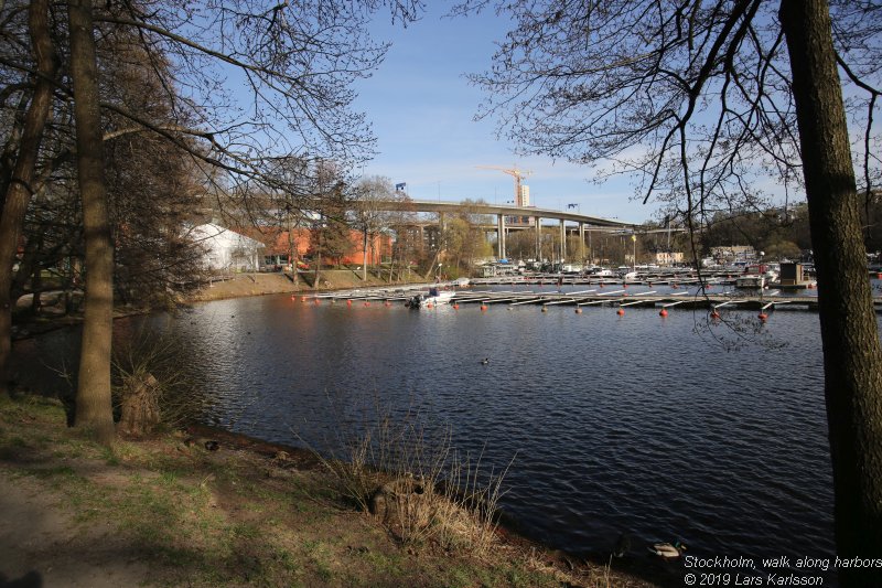 Walks along Stockholm City's harbors: From Årstadal to Eriksdal, 2019