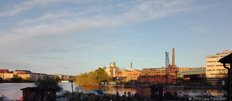 Walks along Stockholm City's harbors: From Slussen to Liljeholmen, 2019