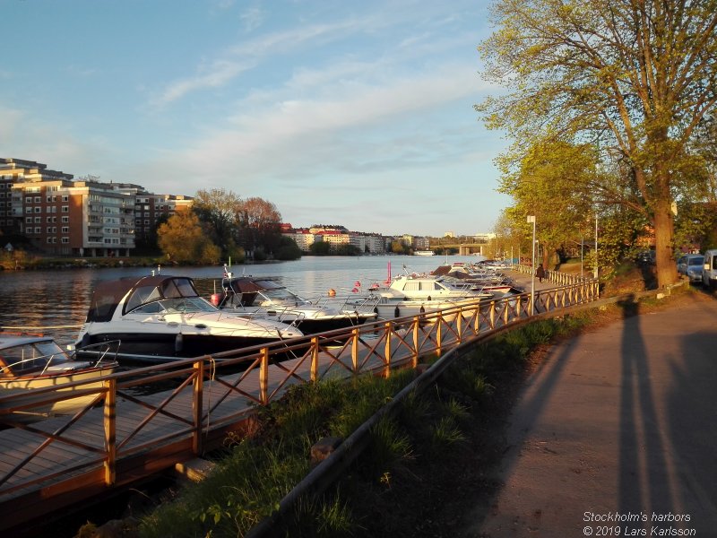 Walks along Stockholm City's harbors: From Slussen to Liljeholmen, 2019