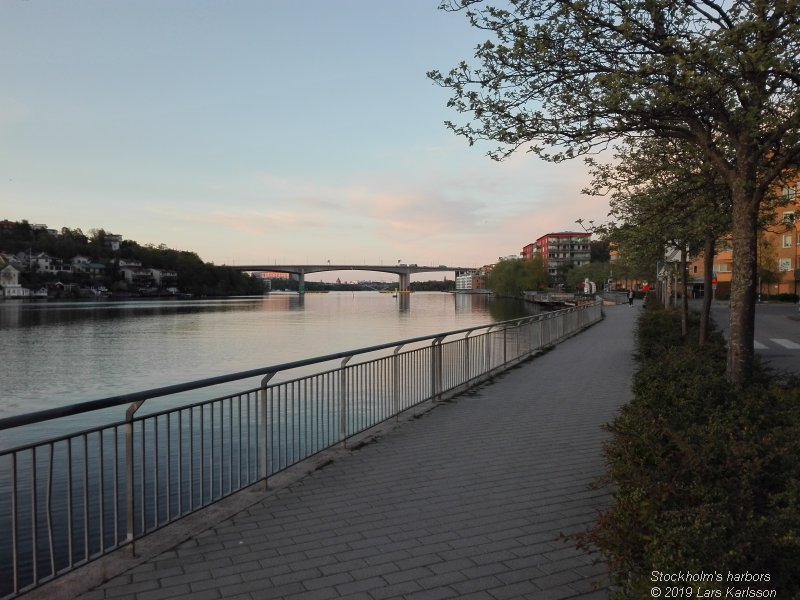 Walks along Stockholm City's harbors: From Slussen to Liljeholmen, 2019