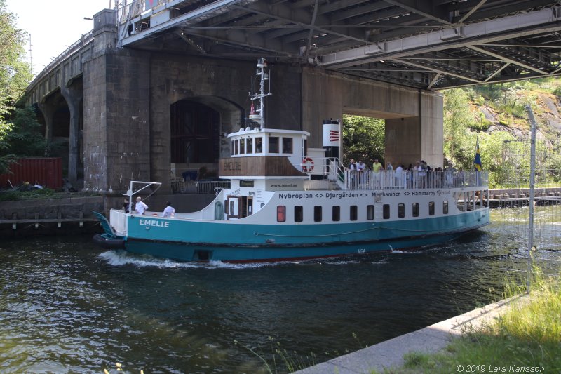 Walks along Stockholm City's harbors: From Fåfängan to Slussen, 2019