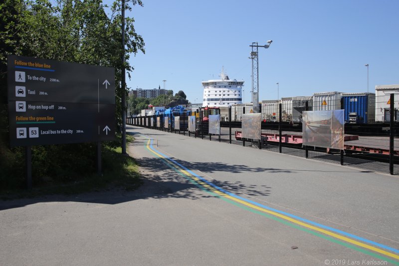 Walks along Stockholm City's harbors: From Fåfängan to Slussen, 2019